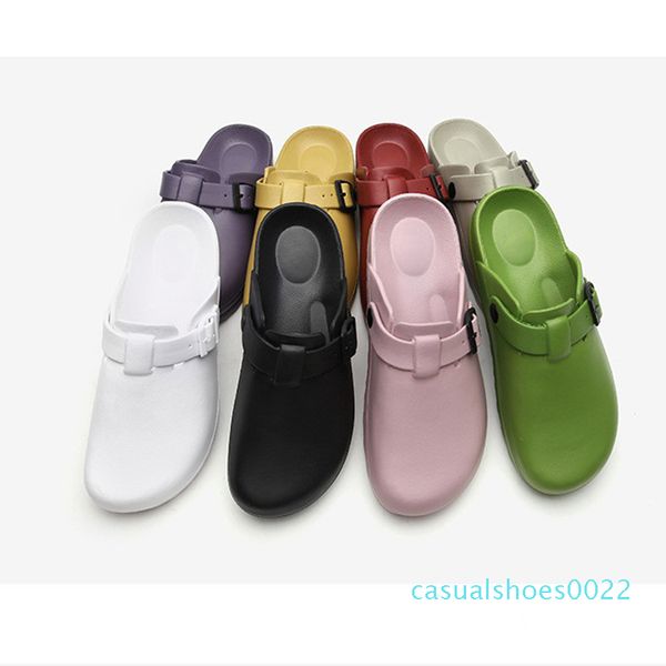 

wholesale women's summer slippers eva clogs surgical shoes hospital anti-slip sandal mules medical nursing shoes c22, Black