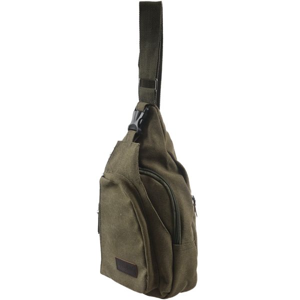 

new-canvas мужчины сумки на ремне, нагрудный карман crossbody спортивная сумка, зеленый