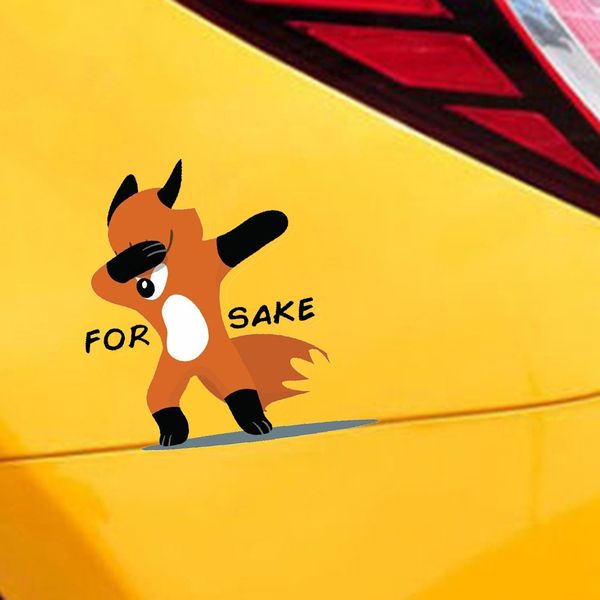 

7.4*7.5cm for sake funny animals, cute, rude car stickers, stickers, accessories, car decals