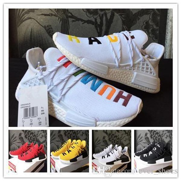 

nmd new human race pharrell williams women mens designer trainers sneakers nmds runner chaussures zapatos running shoes 5-10