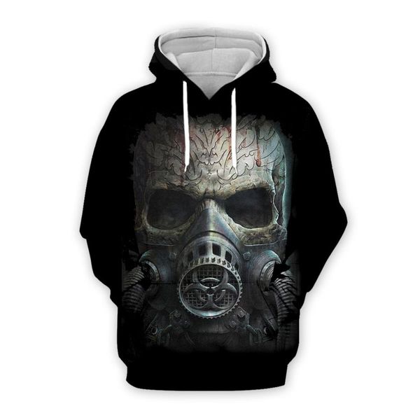 

2020 fashion plus size mens luxury designer hoodie streetwear men's clothing skull personality 3d printed hoodies for men 5xl sweatshir, Black