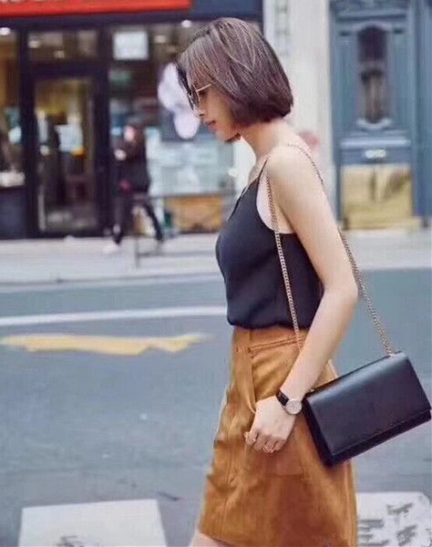 

бесплатная почтовая оплата, дизайнер классический бренд г-жа цепной пакет натуральная кожа плечо посыльный пакет