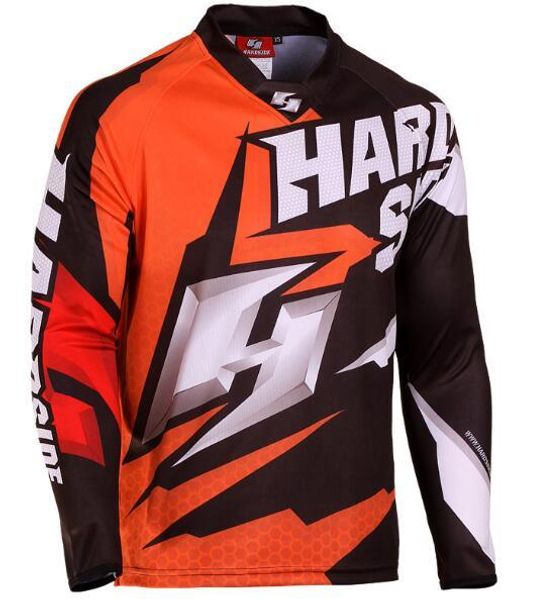 

2020 new team downhill jersey off road motorcycle motocross long sleeves gp mtb mx dh bike motocross jersey, Black;red