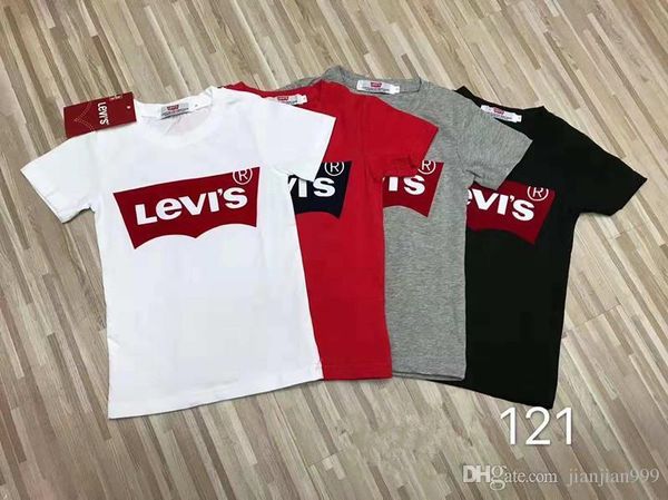 

Boys T-shirt new high-end letters children big boy handsome round neck shirt boys short-sleeved T-shirt tide 121#
