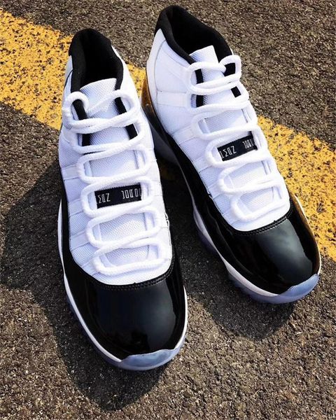 

authentic 2020 new high concord 45 black white 11s xi men casual shoes space jam 45 real carbon fiber 378037 -100 sports shoes size 7 -1