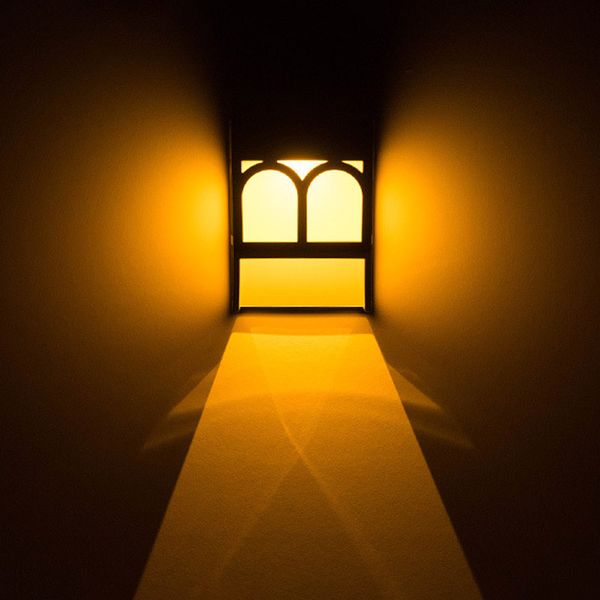 

solar outdoor wall light led waterproof garden light colorful lighting garden fence lamp control induction white / warm