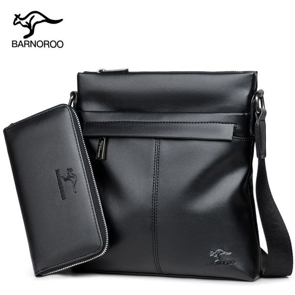 

new barnes kangaroo men's shoulder bag messenger bag casual fashion soft leather backpack trend men's shoulder bag