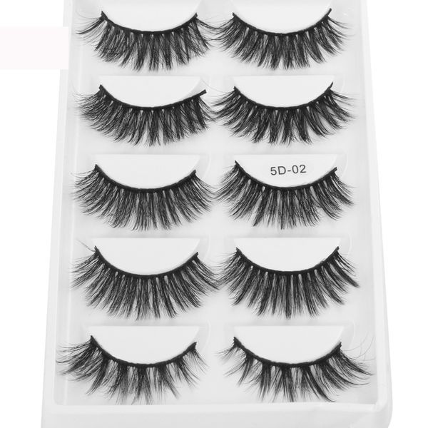 

mix 5 pairs natural false eyelashes fake lashes long makeup 5d mink lashes eyelash extension mink eyelashes for beauty maquiagem