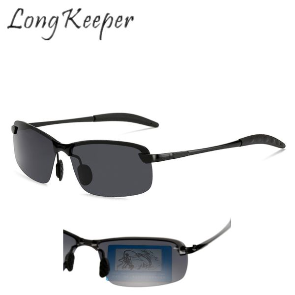 

long keeper polarized sunglasses men women sun glasses eyewear eyewear night drive classic square alloy frame uv400 fashion new, White;black