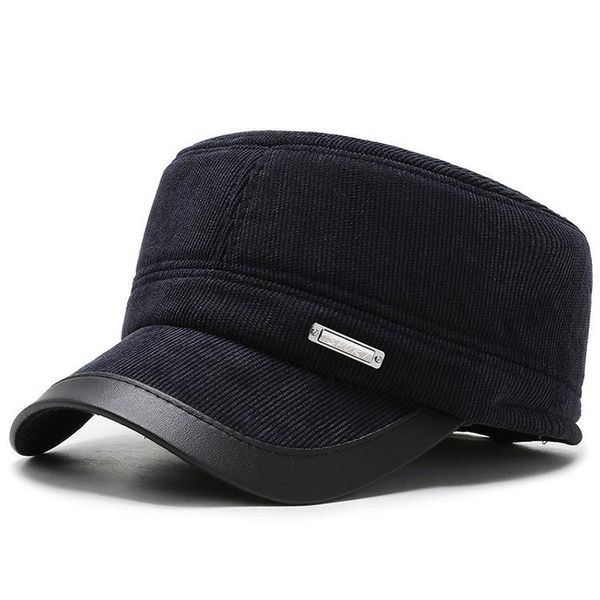 

2020 autumn and winter new corduroy flat cap men's cycling windproof earmuffs hat outdoor cold warm hat fashion fishing hat nkgrx, White