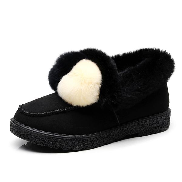 

ankle boots women flats suede shoes black brown short boots snow suede winter warm winter plush new suede boots women shoes fur