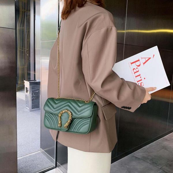 

designer brand leather handbags for women new fashion luxury chain shoulder bags evening party messenger bags ladies tote purse
