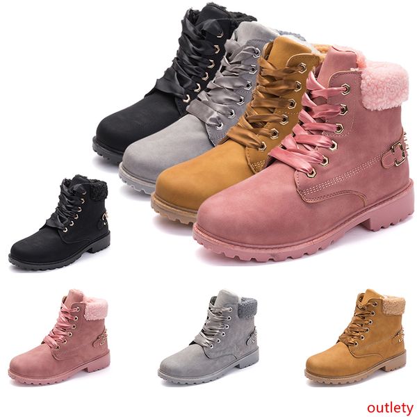 

2020 whole sale autumn winter new boots women cotton boots plus velvet warm rivet boots black brown designers shoes eur 36-40 ing
