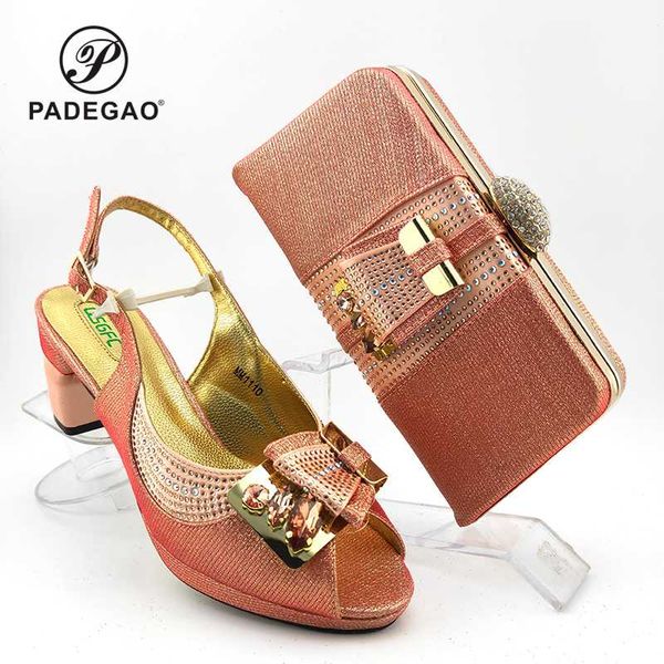 

african ladies matching shoe and bag material with pu italian shoes and bags set for party women shoe bag, Black