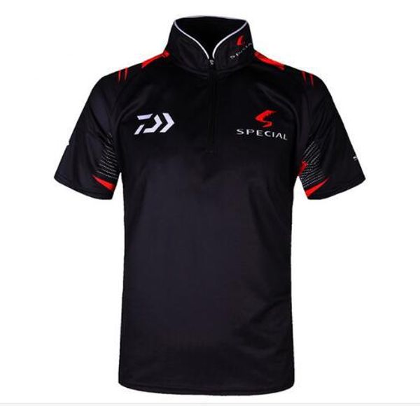 

2020 new men fishing clothes uv sunscreen breathable fiber fishing shirts profesional short sleeve shirt male ss039 data, Gray;blue