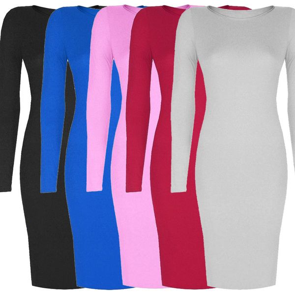 

womens designer solid color banquet dress v-neck long sleeve hip split dress 9o4r, Black;gray