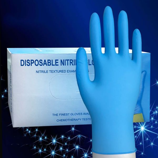 

100pcs disposable nitrile gloves gloves latex universal kitchen dishwashing work rubber garden gloves for left and right hand 3 colors