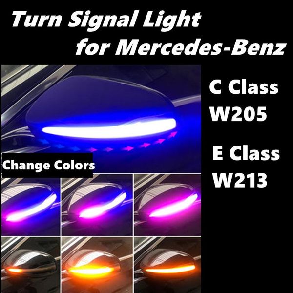

dynamic turn signal light led for c class w205 c200 e w213 rearview mirror indicator blinker light