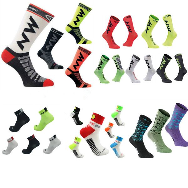 

2019 new men women coolmax cycling socks breathable basketball running football socks multicolored 24 colour, Black