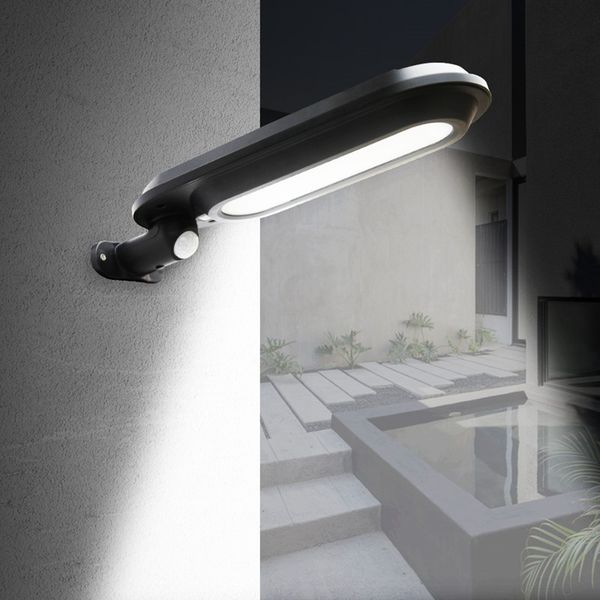 

18 led 500lm солнечные настенные лампы водонепроницаемый наружный освещение садовой ландшафт лампа светодиодный светодиодный датчик человече