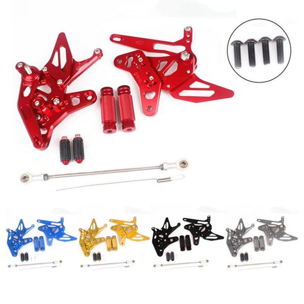 

aluminum adjustable rearset foot pegs footrest pedal for sv650 2017-2018