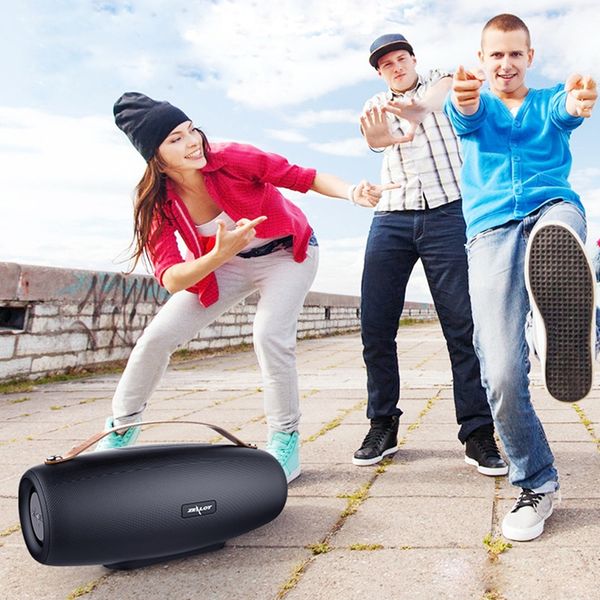 Фанатик S27 Wireless Outdoor Hip-Hop Bluetooth 5.0 Speaker 38Вт Сабвуфер Портативное аудио Проигрыватели музыки Кемпинги Loud Speaker Power Bank U диск