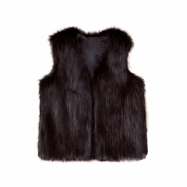 Toddler Kids Baby Girl Winter Warm Clothes Faux Fur Waistcoat Thick Coat Outwear