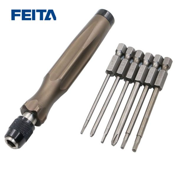 

feita 6 in 1 precision screwdriver set s2 steel cross head group screw driver kit hand tools home hardware tools