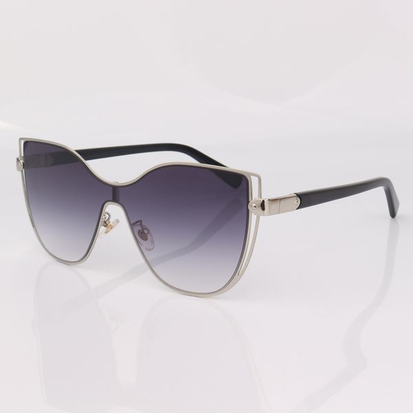 

sunglasses quality with sunglasses silver frame flat fashion lens cat women brand cutout gradient grey eye fndat, White;black