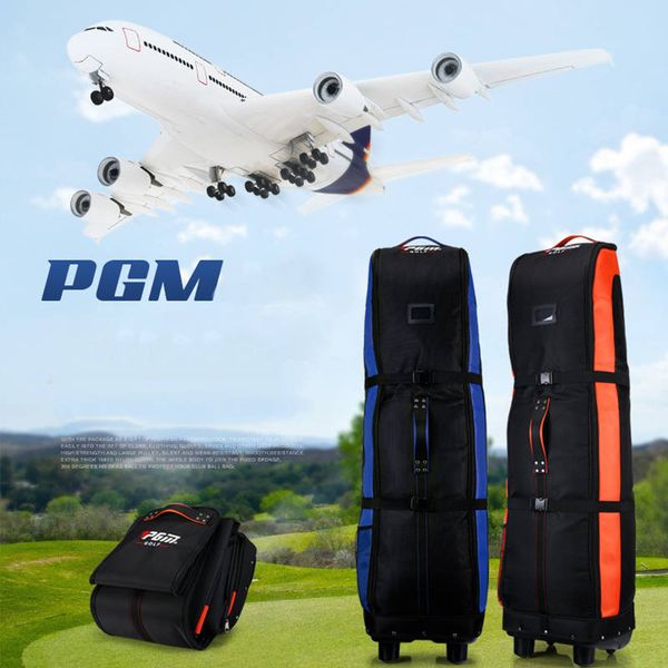 

outdoor portable golf package clubs big capacity golf aviation bag durable nylon multi-function bag with bottom and wheels