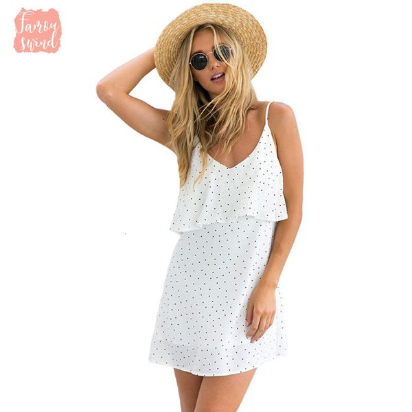 

new summer dress off shoulder dot white strap chiffon beach dress ruffle boho party dresses vestido, Black;gray