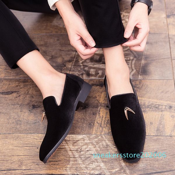 

2019 fashion men's leather shoes high-grade oxford leather casual shoes italy brand big size 47 classic loafer designer autumn s06, Black