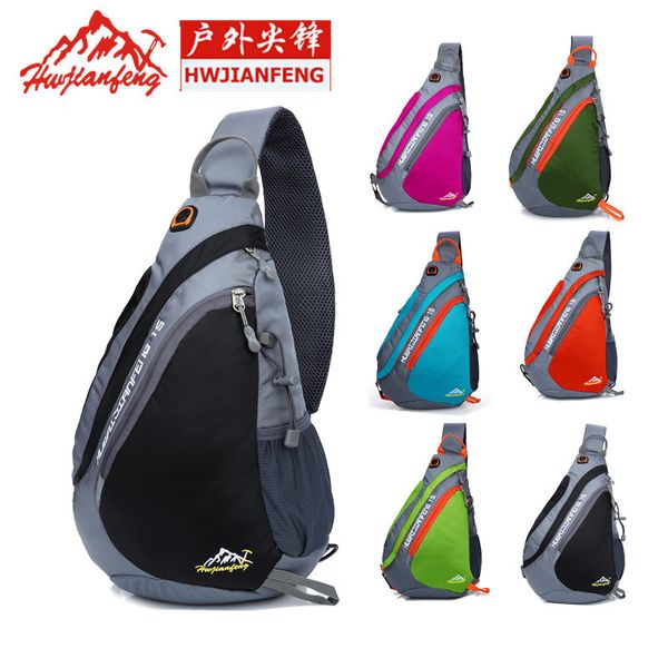 

huwaijianfeng run fitness mountaineering chest pack men single shoulder bag satchel outdoor sports backpack backpack leisure bag