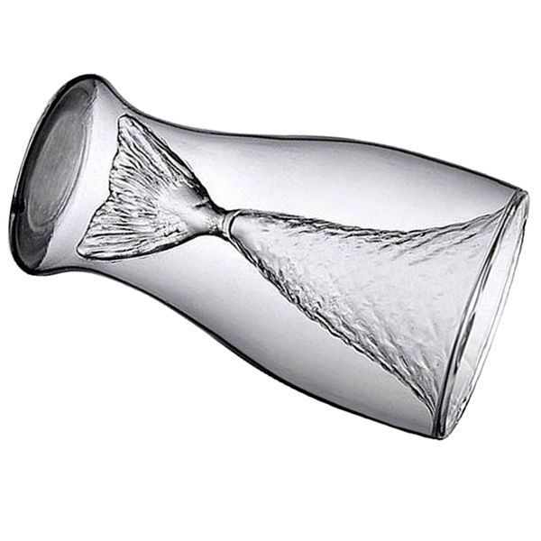 

clear 100мл творческий mermaid форма стекла вино кубок пива для бар партии (прозрачный) другие посуды