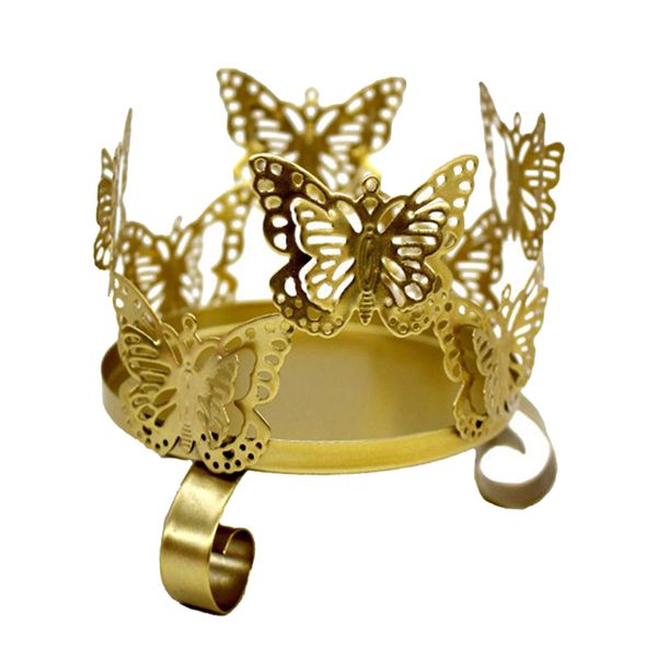 

metal tea light candle holder metal art butterfly shaped wedding centrepiece