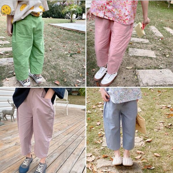 

2020 selling baby girls pants summer fashion kids girls pants 2-7t, Blue