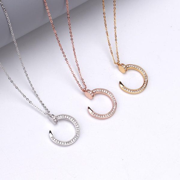 

delicate kolye pendant necklace curved crescent moon necklace double chain gold women necklace