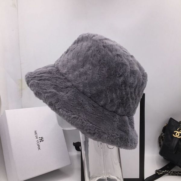 

basin of autumn and winter fur hat flat senior ash fisherman hat more warm fashion bucket hats, Blue;gray