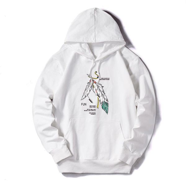 

designer mens hoodies feather & letter print hooded sweatshirts brand casual loose thin hoodies customizable men clothing m-5xl wholesale, Black