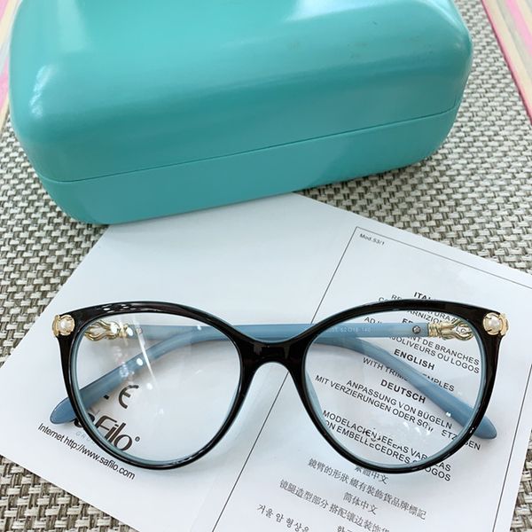 

2020 new styl exqusite tf2213 women glasses frame 52-18-140 artificial pearl decoration italy plank for prescription glasses fullset packing