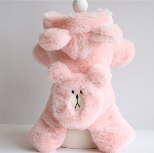 

pet clothes autumn and winter dog clothes thickening plus cotton embroidery four-legged cotton 2020 new wholesale