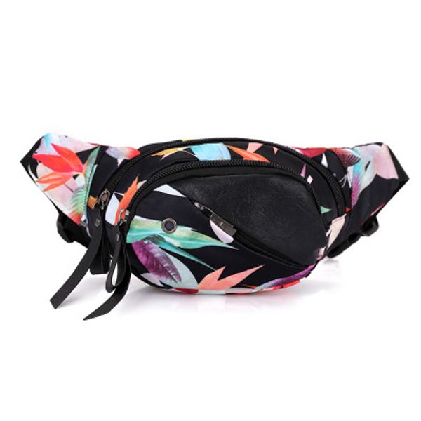 

light elegant fashion versatile couple's nylon bag sports waist pack leisure bag shoulder support