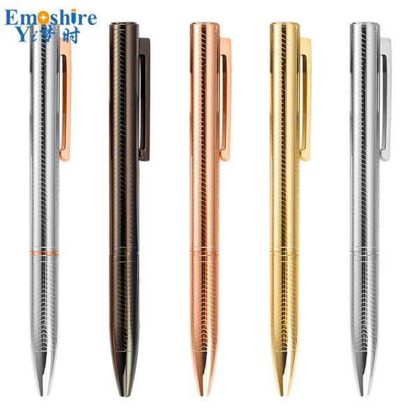 

metal rotating ballpoint pen business business advertising gift pen custom logo ball for new year company gifts p875, Blue;orange