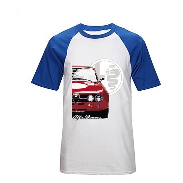 

men's o-neck tee unique fashion able streetwear camiseta sport tshirts brand design car t-shirt alfa romeo t shirts custom polos, White;black