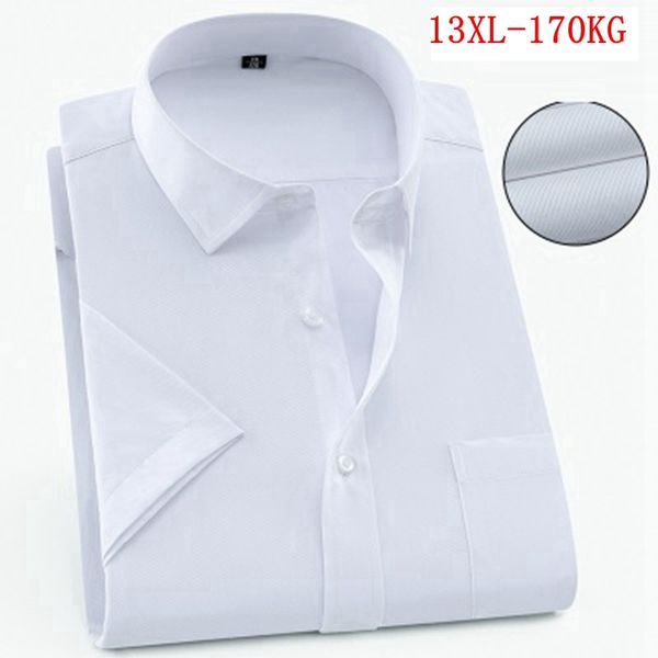 

large size ladies short sleeve big shirt plus size 10xl 11xl 12xl 13xl business office comfortable summer lapel white shirt 9xl