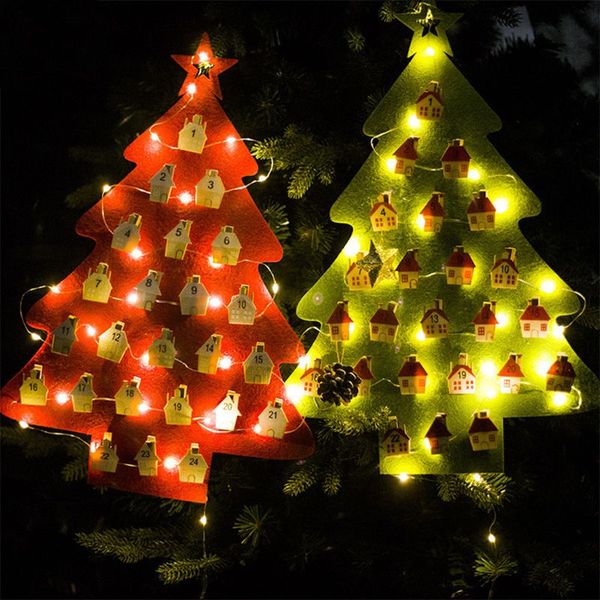 

christmas countdown calendar advent calendar with led lights for christmas decor e65b