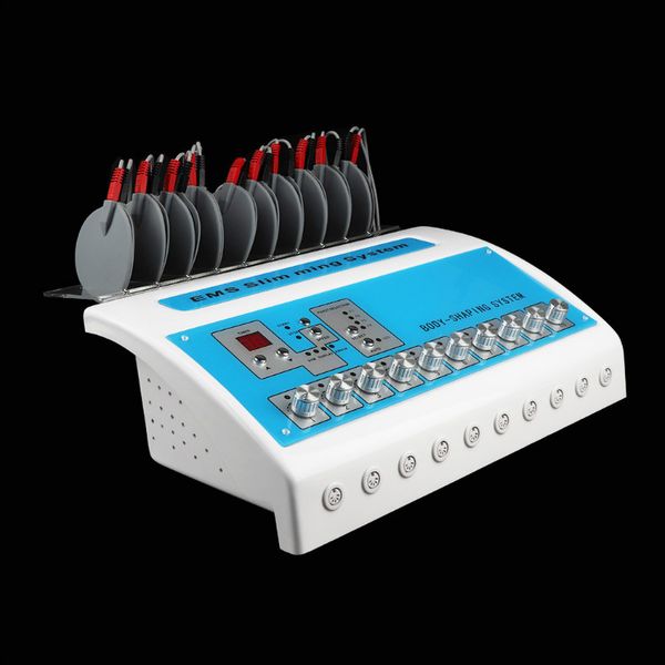 Máquina de emagrecimento mais popular EMS Estimulador muscular Eletro Estimulação russa Ondas elétricas elétricas