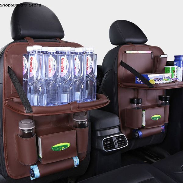 

car multi-pocket pad cup storage holder foldable bag car seat back hanging organizer bag for mitsubishi eclipse cross 2018 2019