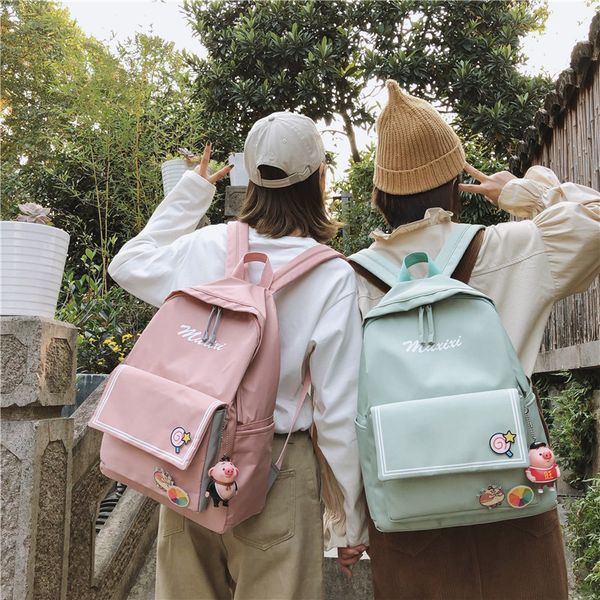 

pretty style nylon women backpack waterproof female school backpack fashion casual girl satchel school bag mochila