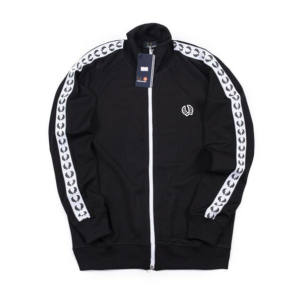 

новый известный спортивный толстовки leisur крытый oudoor jogger фуфайки хлопка с длинным рукавом карманный outwear пальто повседневный акти, Black